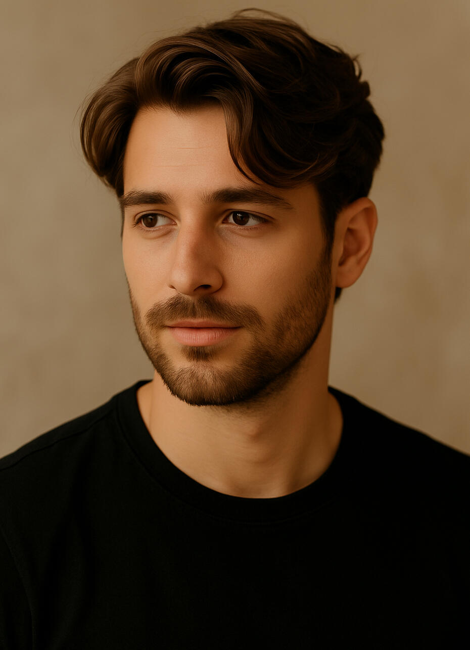 Homme coupe moderne barbe salon La P'tite Brune Saumur coiffeur barbier masculin